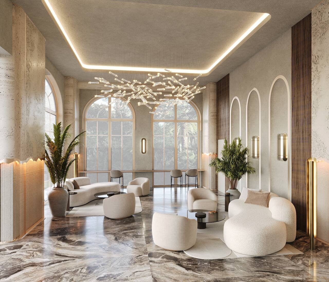 Лобби отеля Wyndham Grand Batumi Gonio